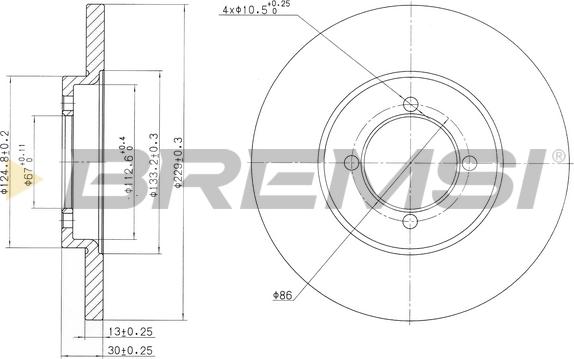 Bremsi CD6379S - Kočioni disk www.molydon.hr