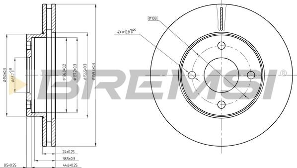 Bremsi CD6371V - Kočioni disk www.molydon.hr