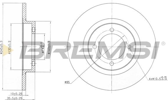 Bremsi CD6378S - Kočioni disk www.molydon.hr