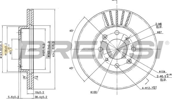 Bremsi CD6377V - Kočioni disk www.molydon.hr