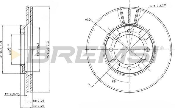 Bremsi CD6293V - Kočioni disk www.molydon.hr