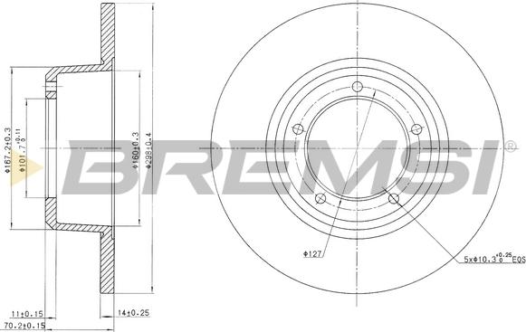 Bremsi CD6246S - Kočioni disk www.molydon.hr