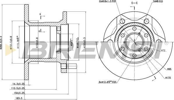 Bremsi CD6254S - Kočioni disk www.molydon.hr