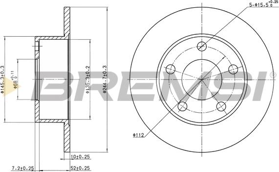 Bremsi CD6265S - Kočioni disk www.molydon.hr