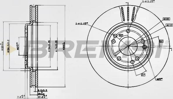 Bremsi CD6268V - Kočioni disk www.molydon.hr