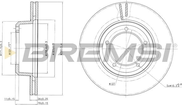 Bremsi CD6262V - Kočioni disk www.molydon.hr