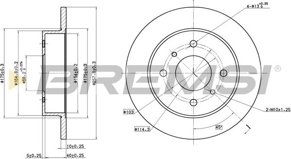 Bremsi CD6267S - Kočioni disk www.molydon.hr