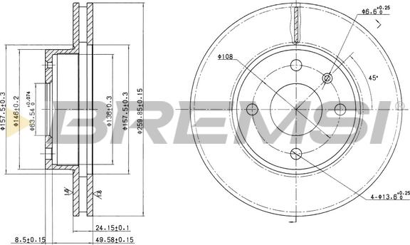 Bremsi CD6209V - Kočioni disk www.molydon.hr