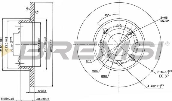 Bremsi CD6203S - Kočioni disk www.molydon.hr