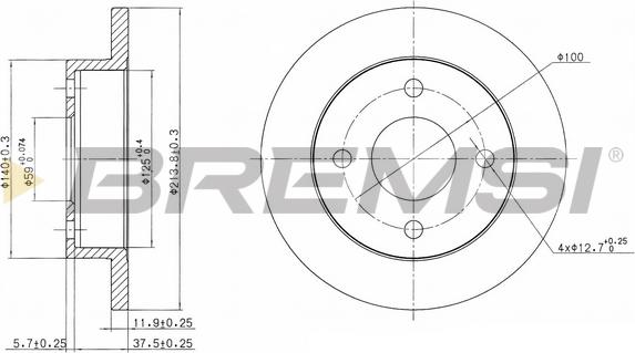 Bremsi CD6202S - Kočioni disk www.molydon.hr