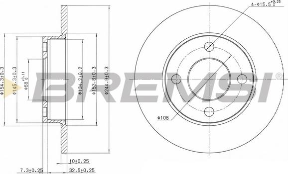 Bremsi CD6216S - Kočioni disk www.molydon.hr