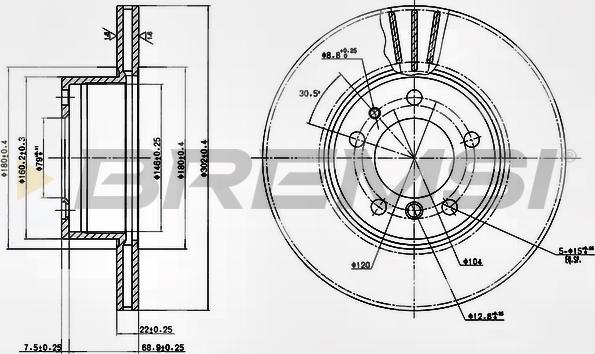 Bremsi CD6211V - Kočioni disk www.molydon.hr