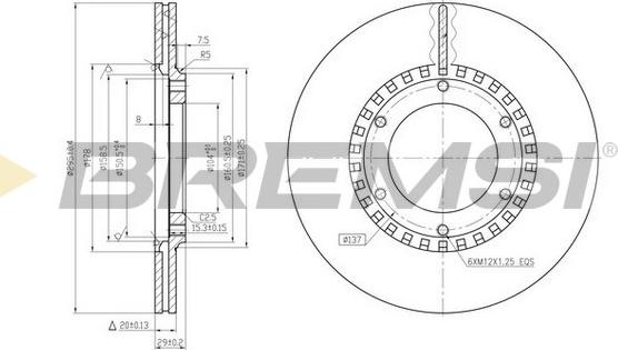 Bremsi CD6218V - Kočioni disk www.molydon.hr