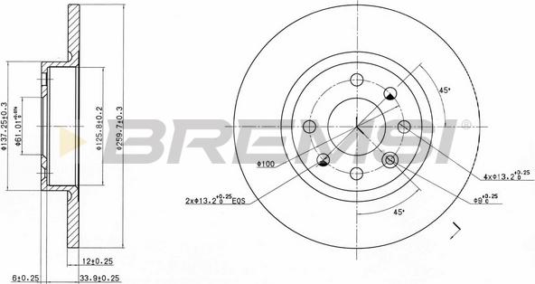 Bremsi CD6213S - Kočioni disk www.molydon.hr