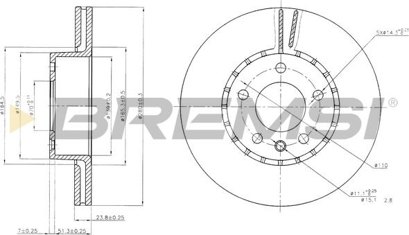 Bremsi CD6217V - Kočioni disk www.molydon.hr