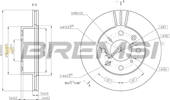 Bremsi CD6289V - Kočioni disk www.molydon.hr