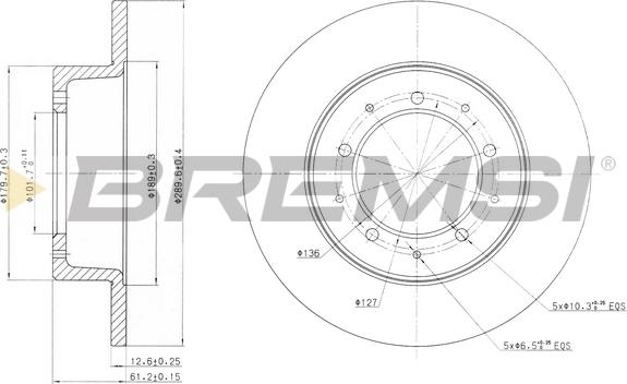 Bremsi CD6283S - Kočioni disk www.molydon.hr