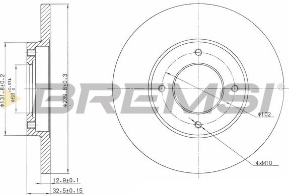 Bremsi CD6282S - Kočioni disk www.molydon.hr