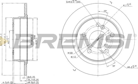 Bremsi CD6224S - Kočioni disk www.molydon.hr