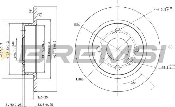 Bremsi CD6226S - Kočioni disk www.molydon.hr