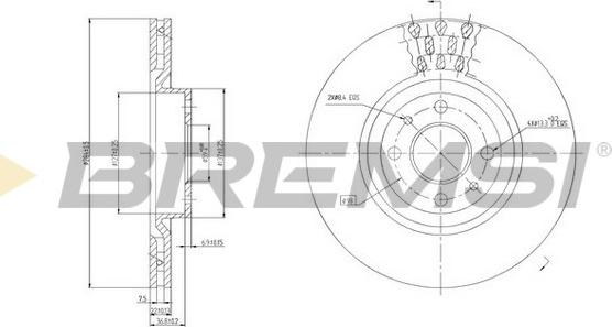 Bremsi CD6220V - Kočioni disk www.molydon.hr