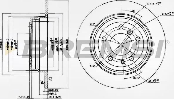 Bremsi CD6221S - Kočioni disk www.molydon.hr