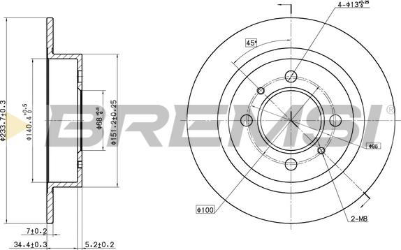 Bremsi CD6790S - Kočioni disk www.molydon.hr