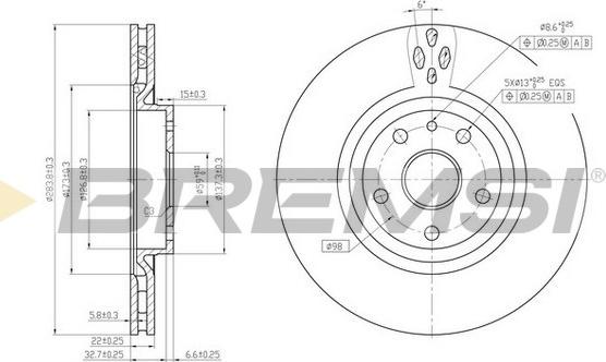 Bremsi CD6797V - Kočioni disk www.molydon.hr