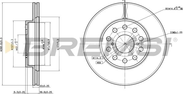 Bremsi CD6749V - Kočioni disk www.molydon.hr