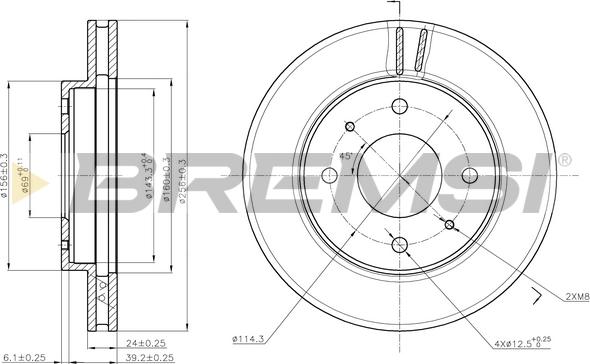 Bremsi CD6741V - Kočioni disk www.molydon.hr