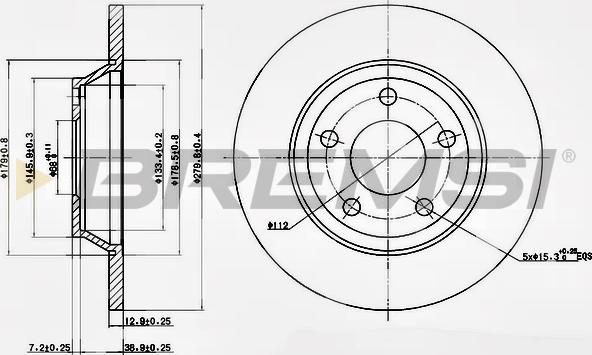 Bremsi CD6759S - Kočioni disk www.molydon.hr