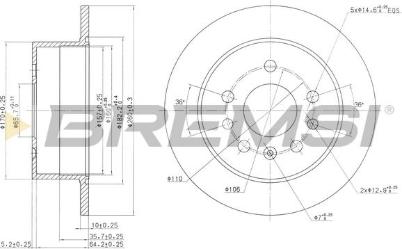 Bremsi CD6756S - Kočioni disk www.molydon.hr