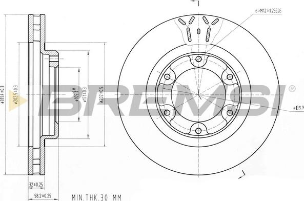 Bremsi CD6769V - Kočioni disk www.molydon.hr