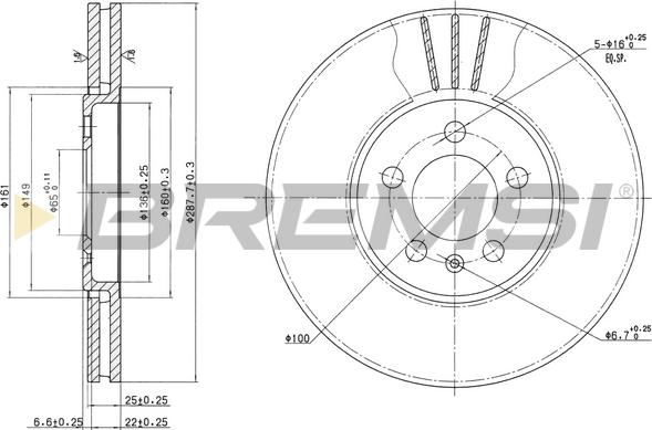 Bremsi CD6706V - Kočioni disk www.molydon.hr