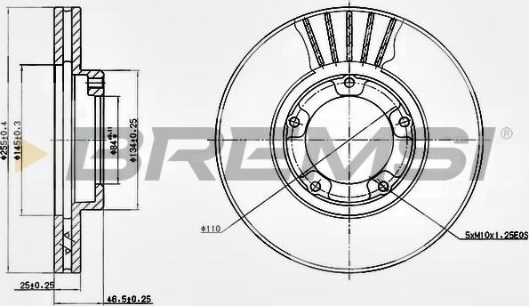 Bremsi CD6703V - Kočioni disk www.molydon.hr