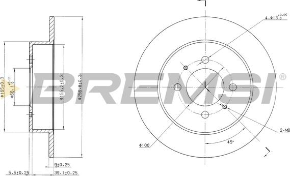 Bremsi CD6717S - Kočioni disk www.molydon.hr