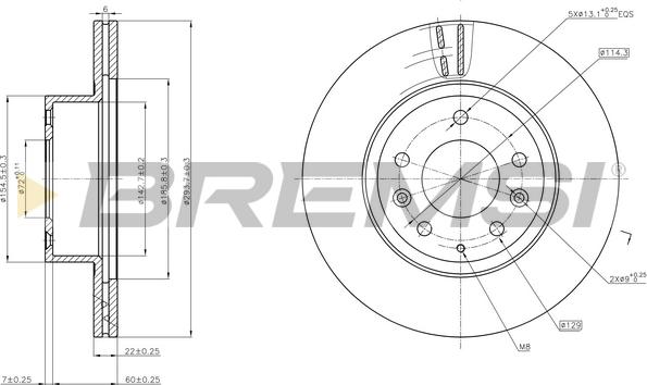 Bremsi CD6736V - Kočioni disk www.molydon.hr