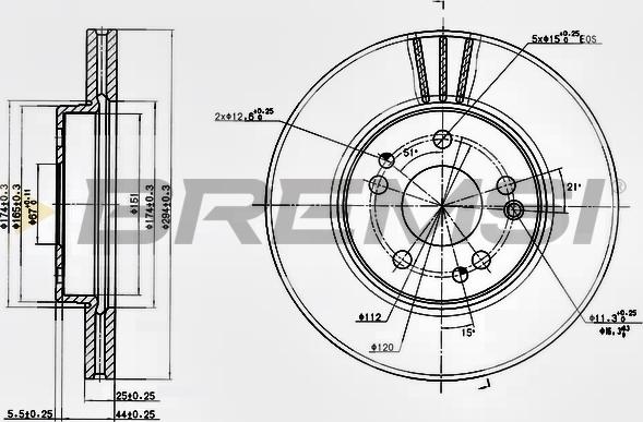 Bremsi CD6725V - Kočioni disk www.molydon.hr