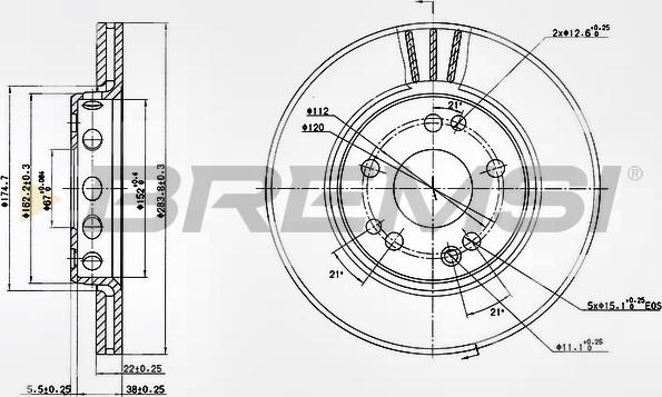 Bremsi CD6728V - Kočioni disk www.molydon.hr