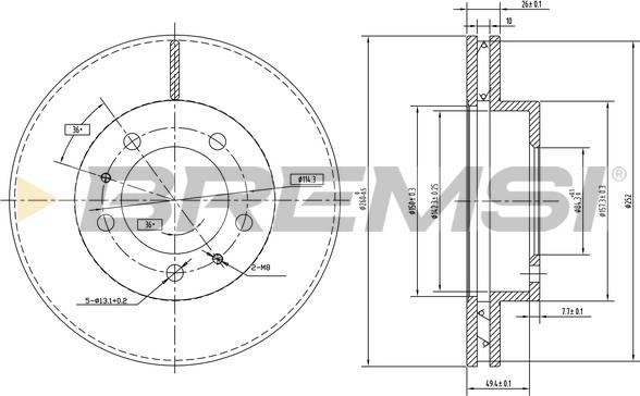 Bremsi CD6772V - Kočioni disk www.molydon.hr