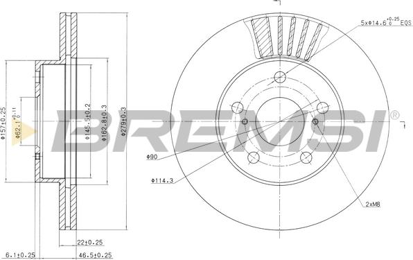 Bremsi CD6777V - Kočioni disk www.molydon.hr