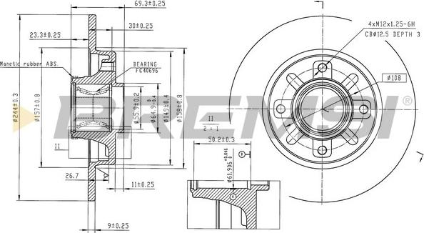 Bremsi CD8929S - Kočioni disk www.molydon.hr