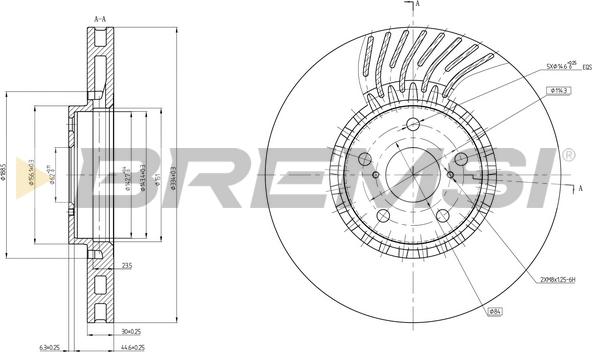 Bremsi CD8498VRD - Kočioni disk www.molydon.hr