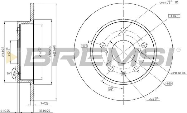 Bremsi CD8493S - Kočioni disk www.molydon.hr