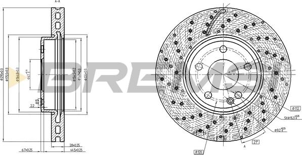 Bremsi CD8464V - Kočioni disk www.molydon.hr