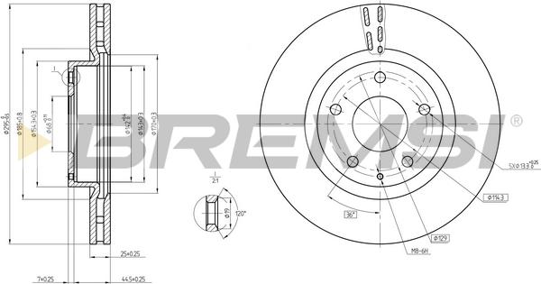 Bremsi CD8465V - Kočioni disk www.molydon.hr