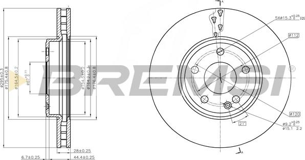 Bremsi CD8460V - Kočioni disk www.molydon.hr