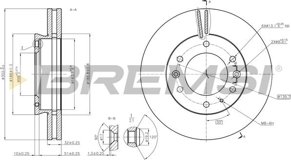 Bremsi CD8462V - Kočioni disk www.molydon.hr