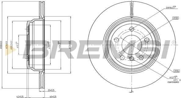 Bremsi CD8404V - Kočioni disk www.molydon.hr