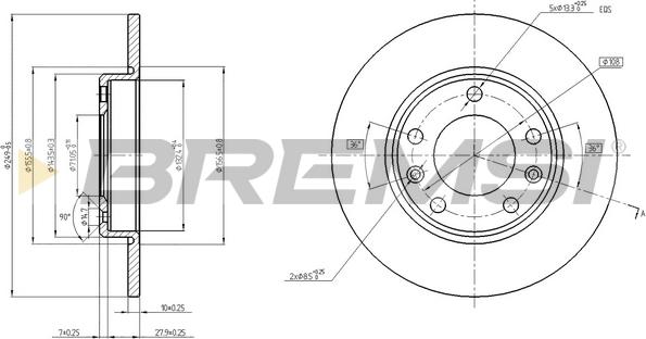 Bremsi CD8406S - Kočioni disk www.molydon.hr